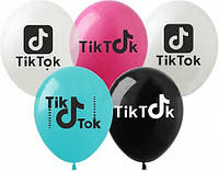 Латексные воздушные шары Tik Tok разноцветные 12" (30 см) 10 шт