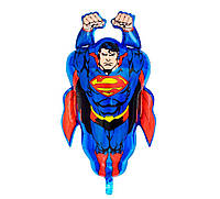 Фигурный воздушный шарик Супермен в полете 76х51см