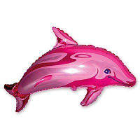 Фольгована куля Б/Ф "Дельфін рожевий"