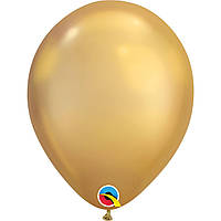 Латексный шар 11" (28см) Хром золотистый