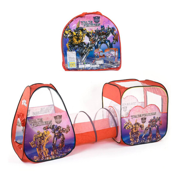 Дитячий намет ігрова з тунелем For Baby Трансформери 270х92х92 см в сумці (TF8015)