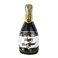Фольгированный шар Бутылка шампанского С новым годом Китай, 100/47 (ВЗ)