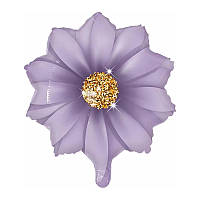 Фольгированный воздушный шар Цветок фиолетовый 18" 45 см