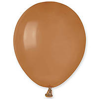 Латексный воздушный шар без рисунка Gemar Пастель мокко 5"/76 (12,5 см, в надутом виде)