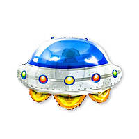 Фольгированный шар Летающая тарелка НЛО 55х57см