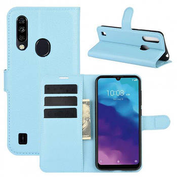 Чохол-книжка Litchie Wallet для ZTE Blade A7 2020 (with fingerprint) Light Blue