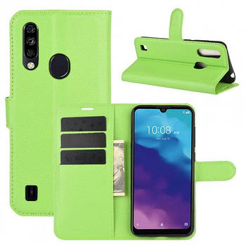 Чохол-книжка Litchie Wallet для ZTE Blade A7 2020 (with fingerprint) Light Green