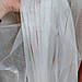 Комплект легких штор, лососевого цвета, подшитый на тесьму, фото 5