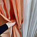 Комплект легких штор, лососевого цвета, подшитый на тесьму, фото 4
