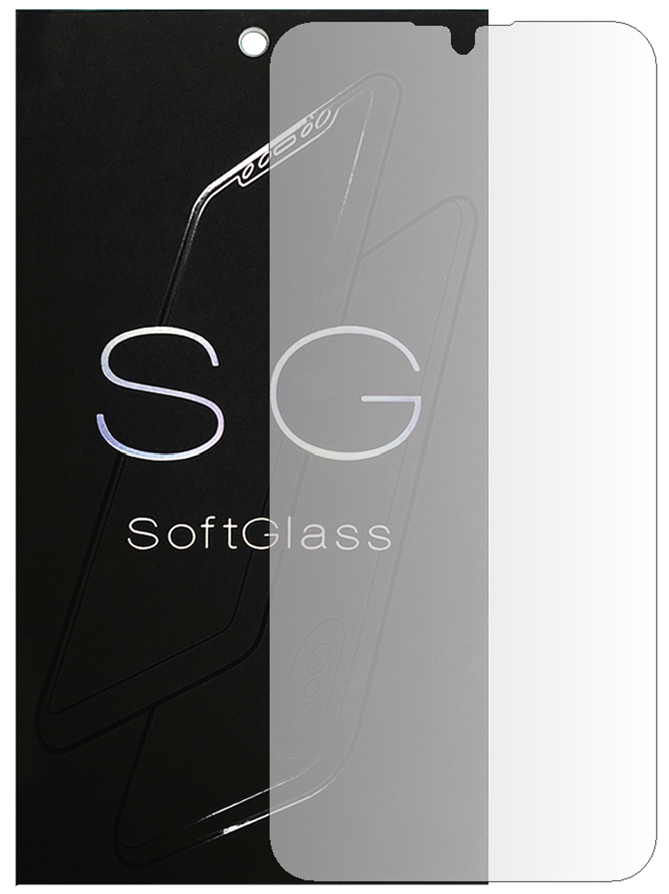 Бронеплівка для Motorola E6i на екран зносостійка поліуретанова SoftGlass, фото 1