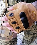 Рукавички вiйськовi без пальцiв бежевi, розмiр 01217919, фото 3