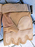 Рукавички вiйськовi без пальцiв бежевi, розмiр 01217919, фото 9