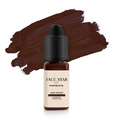 Пігмент Face Star Dark brown для перманентного макіяжу, 10 мл