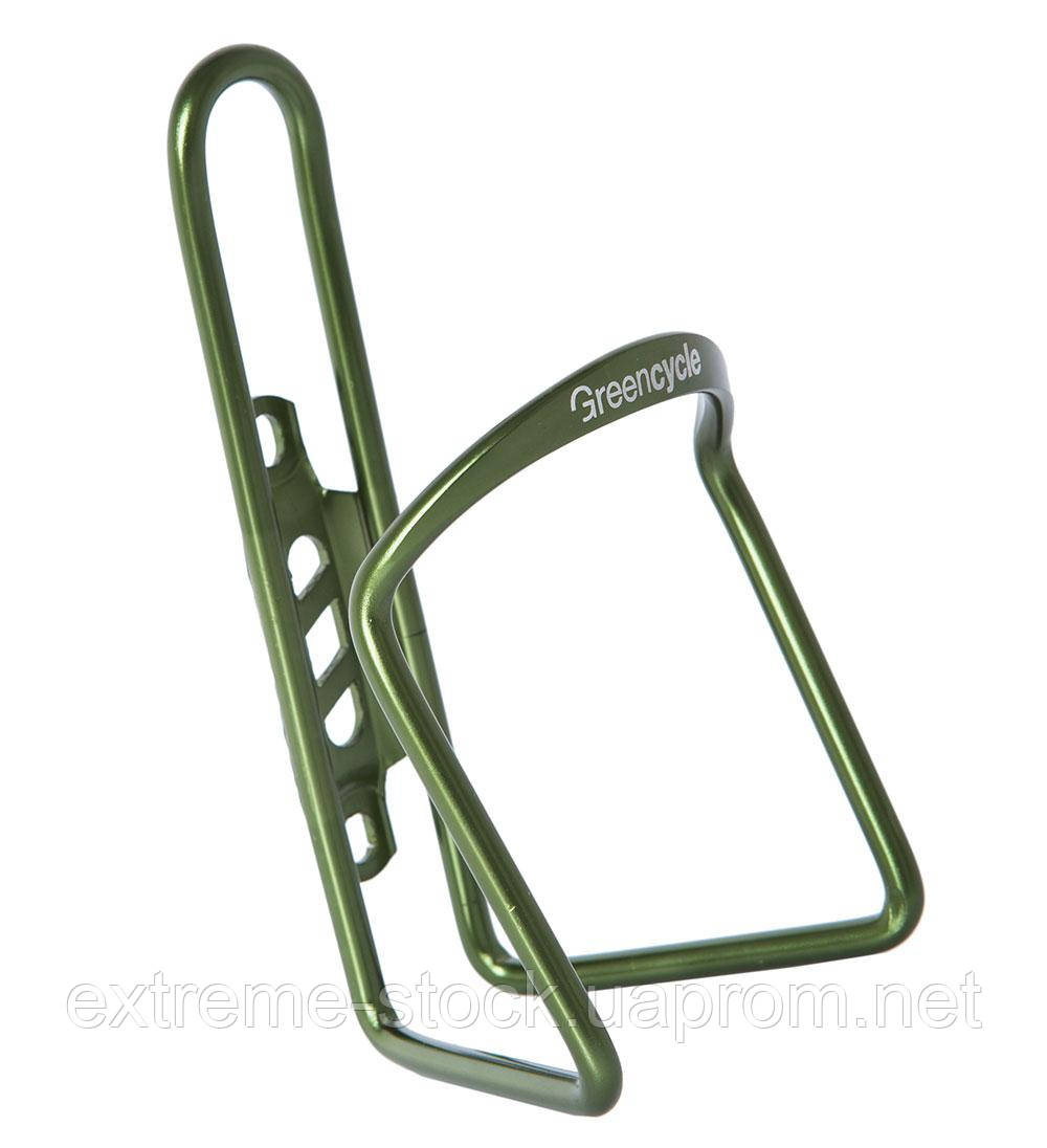 Флягодержатель Green Cycle GGE-112 алюминиевый 500-750ml зеленый