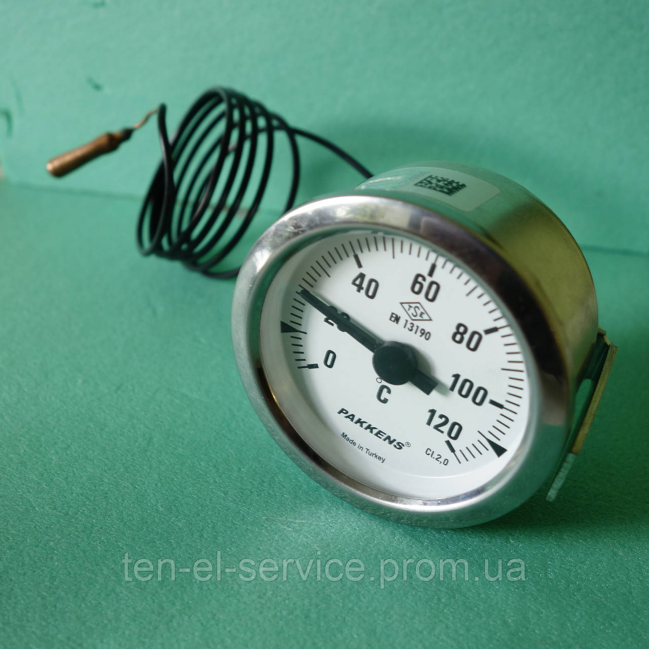 Капілярний Термометр d=60мм. t=120°,Lкап=1м. Pakkens