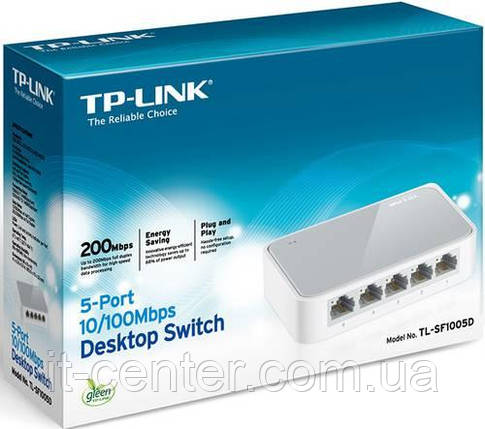 Комутатор TP-Link TL-SF1005D 5 портів 10/100Mbps, фото 1