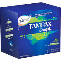 Тампоны Tampax Compak Super с апликатором 16 шт