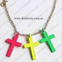 Прикраса на ланцюжку "Colored Crosses"