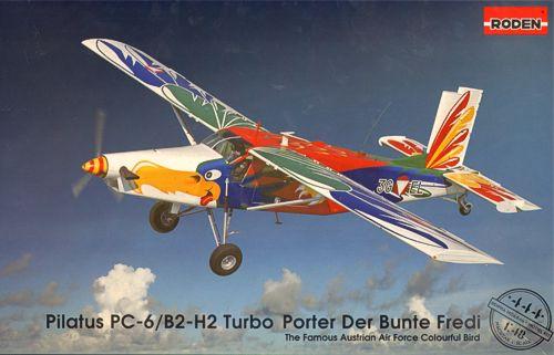 Пластикова модель 1/48 Roden 444 швейцарський багатоцільовий літак Pilatus PC-6/B1-H2 Turbo Porter