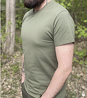 Футболка тактична чоловіча зелена військова під форму для зсу літня 50 р армійський олива для НГУ 1617366845