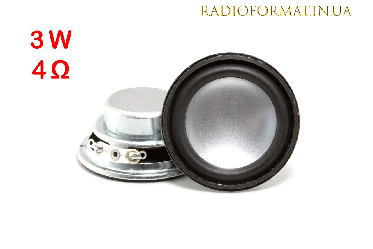 Динамік 3 Вт, 4 Ом широкосмуговий круглий, великий магніт: продаж, ціна ...