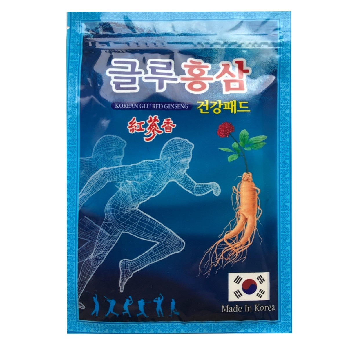 Набір пластирів для суглобів із женьшенем Gold Insam Korean Glu Red Ginseng 20 шт