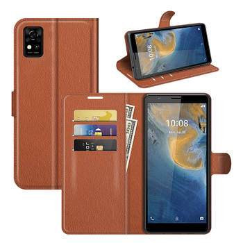 Чохол-книжка Litchie Wallet для ZTE Blade A31 Brown