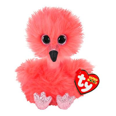Дитяча м'яка іграшка TY Beanie Boo's Фламінго FRANNY 25 см 37401, фото 1