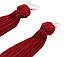 Жіночі довгі сережки-пензлі Saint Laurent, фото 8