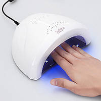 Лампа для маникюра и педикюра 48 Вт LED+UV SUN ONE WHITE Белая / Светодиодная лампа для сушки гель лака
