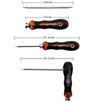 Набір викруток, універсальна двостороння з насадками 5513-6PC