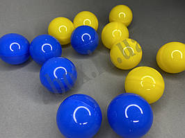 Лот патріотичних кульок 10 шт | Пластикові | роз'ємні для розіграшу 40 мм