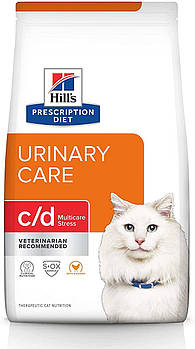 Сухий корм для котів Hills PD Feline C/D Urinary Stress для зниження прояву ідіопатичного циститу 1.5кг