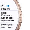 Круг алмазний відрізний 1A1R 180x1,4x8,5x25,4 Hard ceramics Advanced, фото 2