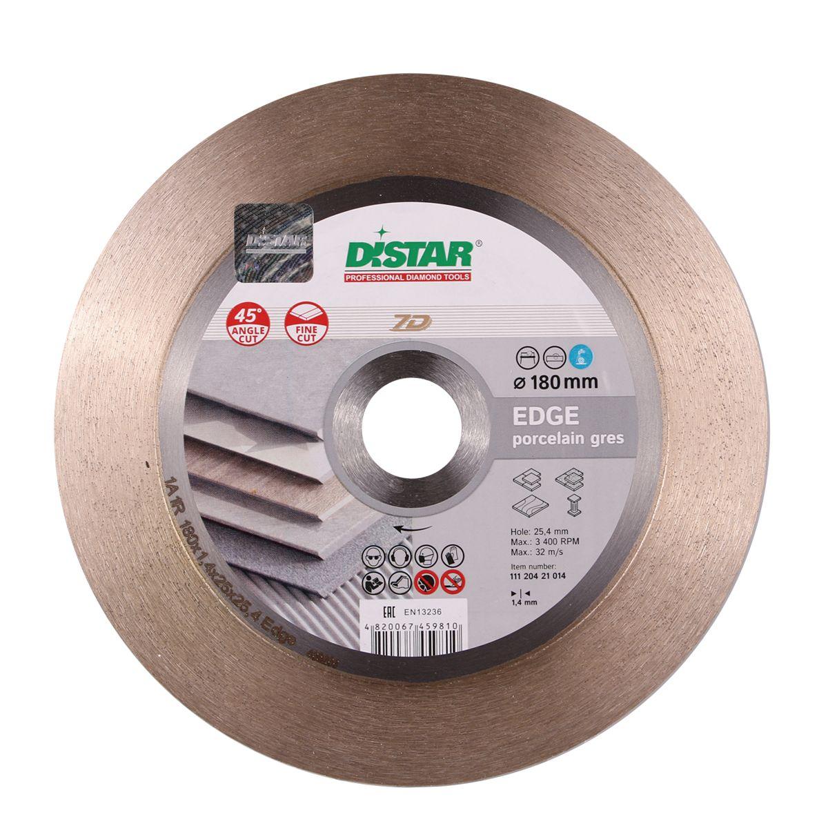 Коло алмазний Distar 1A1R 180x1,4x25x25,4 Edge
