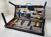 Набір шампурів у коробці. Набір шампурів у кейсі. Набір шампурів у подарунок. Набір шампурів на подарунок військовому. Шампура