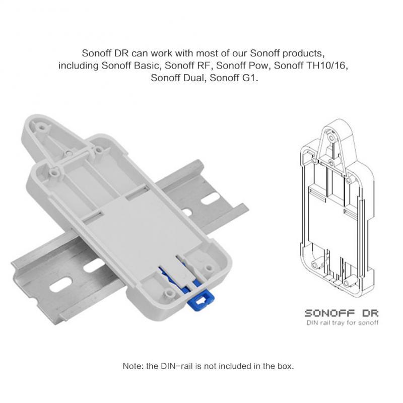 Sonoff DIN Rail Кріплення на DИН рейку для Sonoff basic, TH16, TH10, RFR2 та інших