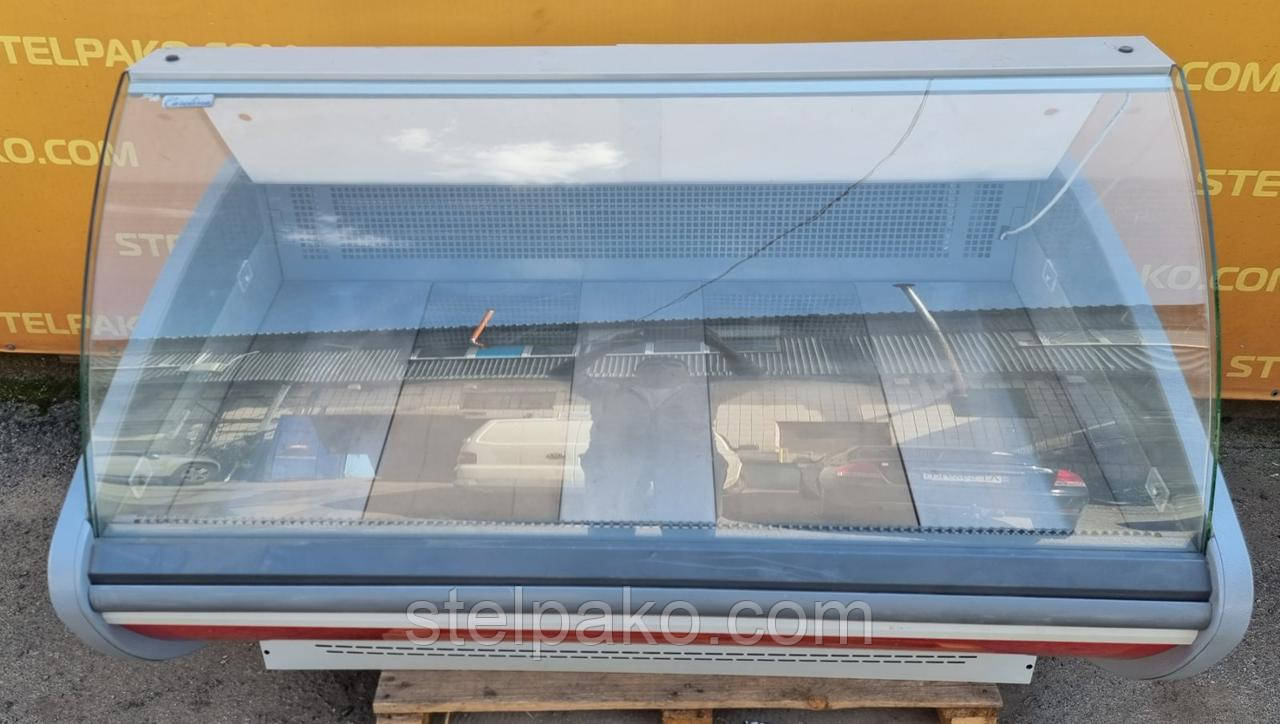 Холодильна гастрономічна вітрина «Технохолод Кароліна» 1.6 м, (Україна), широка викладка 70 см, Б/у, фото 1