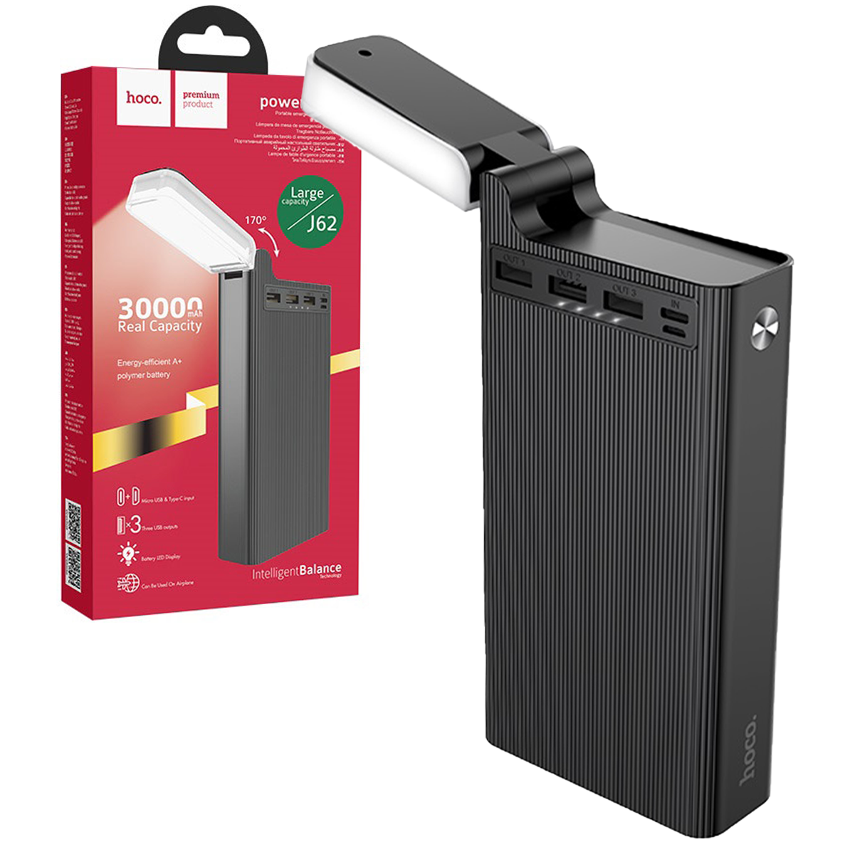 Hoco J62 Jove Power Bank 30000 mAh Универсальная батарея