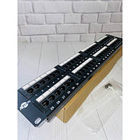 Патч-панель ATCOM 2U 19" 48xRJ-45 UTP Cat.6 (P6048)