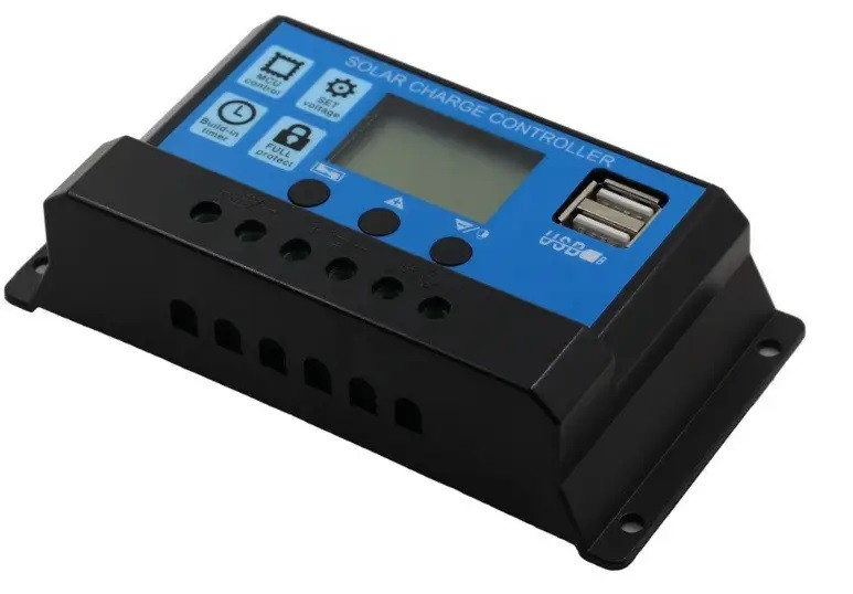 Контролер заряду сонячний 30А 12/24В JUTA 3024 з дисплеєм і USB, фото 1