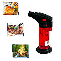 Газовая горелка с пьезоподжигом Blow Torch Jet Lighter Красная кулинарная горелка, мини фломбер (NS)