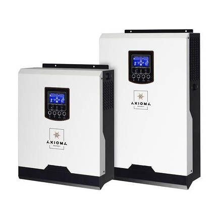 Гібридний ДБЖ з чистим синусом Axioma energy 5000Вт 48В + контролер ШІМ ІSPWM 5000 50А для будинку, фото 1