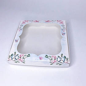 Коробка для пряника, 200*200*30 мм, з вікном, "Гармонія"