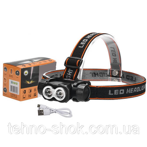 Ліхтар налобний SQ-812-2Lumen, фото 1