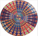 Парео круглий пляжний килимок багато кольорів, фото 9