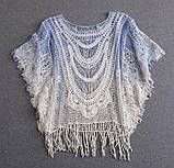 Пляжная мода ажурная кружевная блуза, фото 2