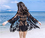 Сонцезахисна одяг мереживна накидка халат пляжна мода, фото 2