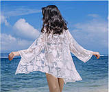 Сонцезахисна одяг мереживна накидка халат пляжна мода, фото 3