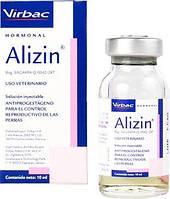 Ветеринарний препарат Virbac для переривання небажаної вагітності у сук, Алізин 30 мг / мл, 10 мл